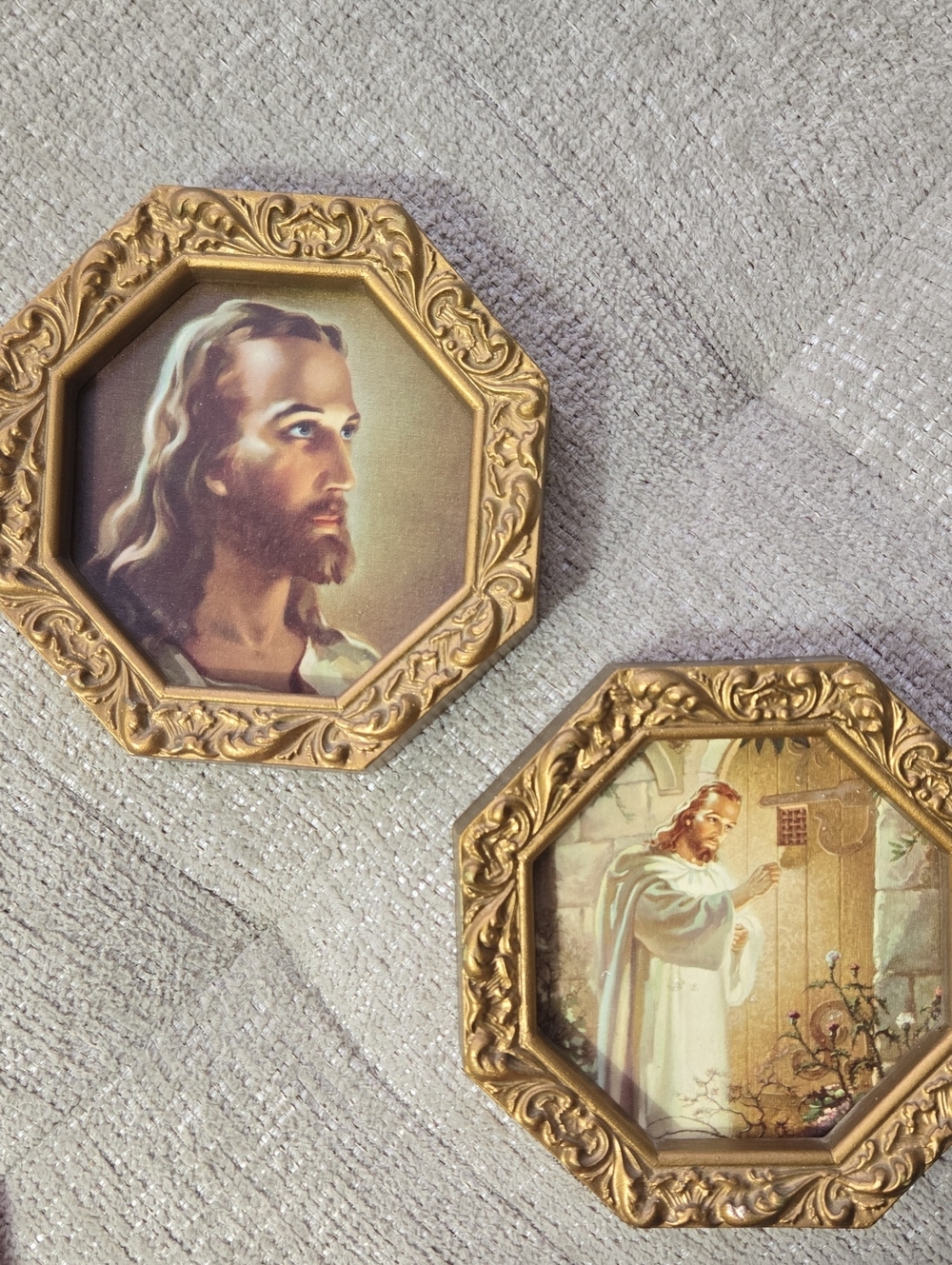 Vintage Framed Religious Jesus Ornate Pictures